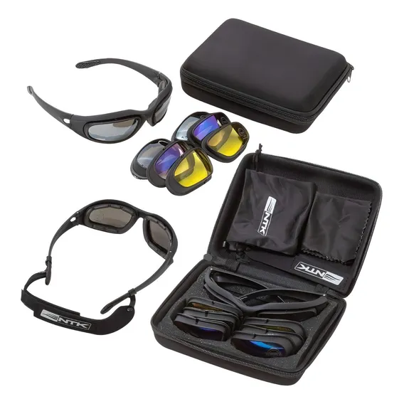 Óculos Tático Tarek Ntk 4 Lentes Proteção Uv Airsoft Tiro Foto 1