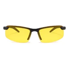 Óculos Visão Noturna Direção Ciclismo Sport Lentes Amarelas Armação Preto Lente Amarelo A832 Foto mini  2