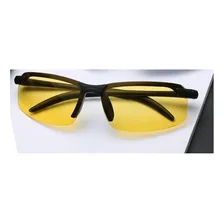Óculos Visão Noturna Direção Ciclismo Sport Lentes Amarelas Armação Preto Lente Amarelo A832 Foto mini  3