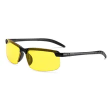 Óculos Visão Noturna Direção Ciclismo Sport Lentes Amarelas Armação Preto Lente Amarelo A832 Foto  mini 1