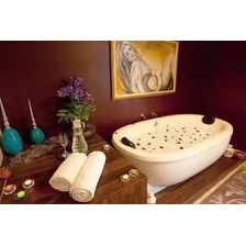Ofur么 Auto-portante Com Hidro Aquecedor Cromoterapia Oz么nio Cor Branco 110v/220v King Banheiras Olimpia Foto mini 4