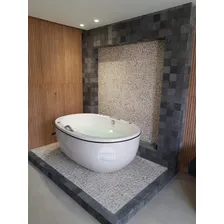 Ofur么 Oval Piacenza Com Hidromassagem 160x106x62 220v Foto mini 2
