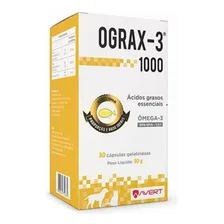 Ograx 1000 Avert Suplemento Omega 3 Cães Epa Dha Ograx-3 Foto mini 2