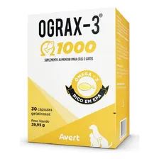 Ograx 1000 Avert Suplemento Omega 3 Cães Epa Dha Ograx-3 Foto mini 4