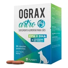 Ograx Artro 20 30 Suplemento Cápsulas Suplemento Colágeno Para Cães Avert Foto mini 1