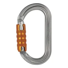 OK mosquetão oval alumínio tripla trava automática Petzl Foto mini 1