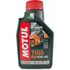 Óleo 100% sintético Motul Moto 4t 7100 10w40 1l Foto mini 1