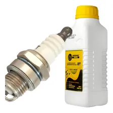Óleo 2 Tempos + Vela 500ml Roçadeira Gasolina Motossera Soprador De Folhas Para Sthil, Toyama, Vulcan, Tekna E Outras Foto mini 3