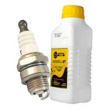 Óleo 2 Tempos + Vela 500ml Roçadeira Gasolina Motossera Soprador De Folhas Para Sthil, Toyama, Vulcan, Tekna E Outras Foto mini 2
