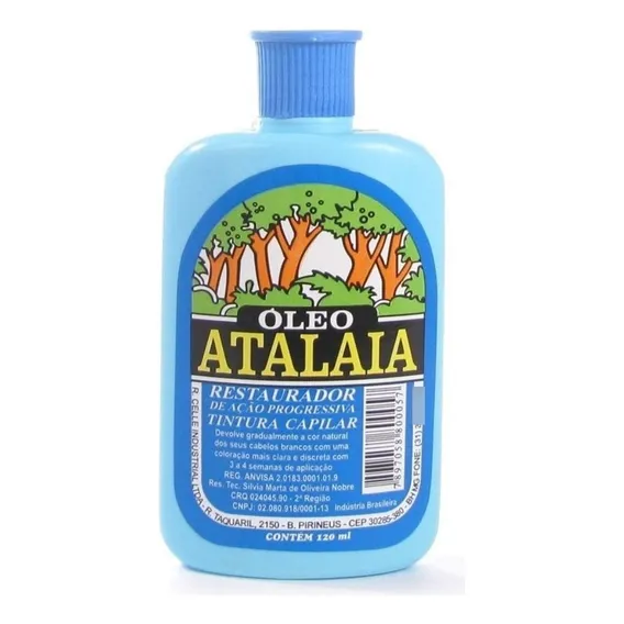 Óleo Atalaia Tintura Para Cabelo 120ml Tom Natural Foto 1