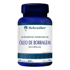 Óleo Borragem 400mg 60 Cápsulas Schraiber Foto  mini 1