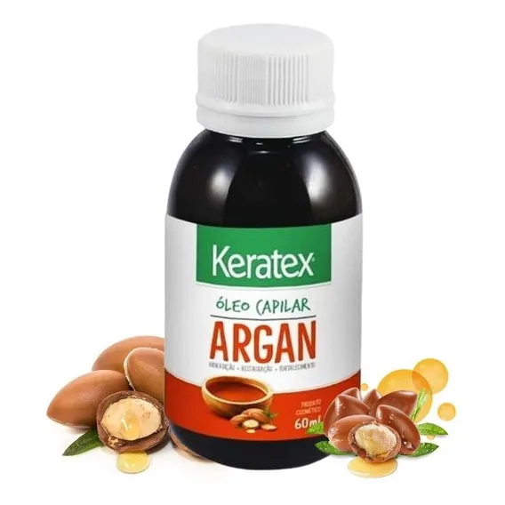 Óleo Capilar Keratex Argan 60ml Foto 1