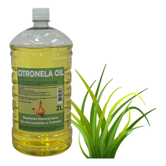 Óleo Citronela Para Tochas Lampiões Lamparinas Repelente 2 L Foto 1