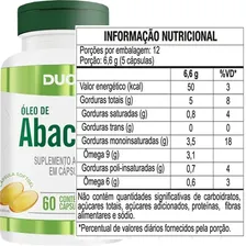 Óleo De Abacate 60cps 1000mg Duom Foto mini 3
