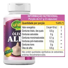 Óleo De Alho 350mg 150 Cáps Puro Unilife Sabor Sem sabor Foto mini 3