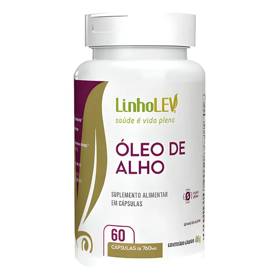 Óleo De Alho 60 Cápsulas Linho Lev Foto 1