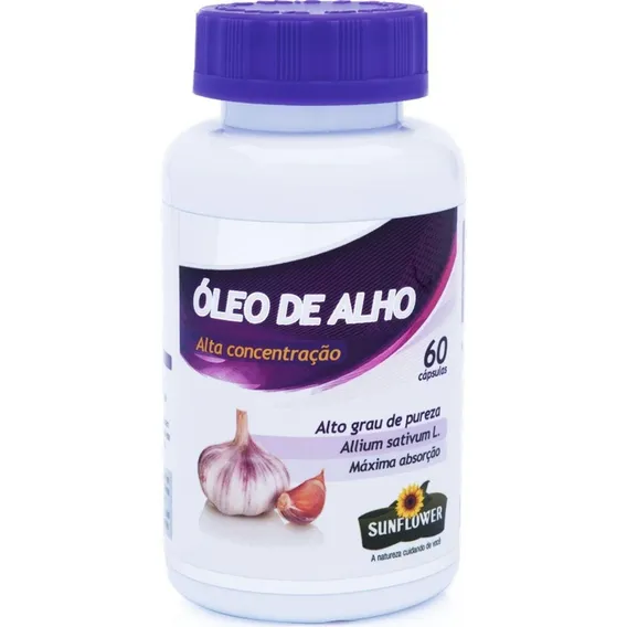 Óleo De Alho Desodorizado 700mg 60 Cápsulas - Sunflower Foto 1