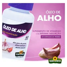 Óleo De Alho Desodorizado 700mg 60 Cápsulas - Sunflower Foto mini 2
