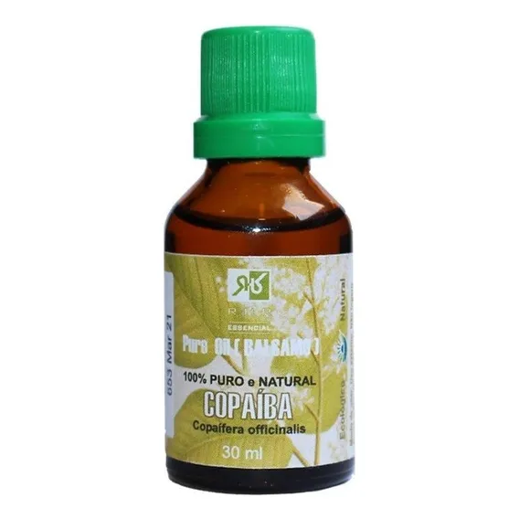 Óleo De Bálsamo De Copaíba 30ml - 100% Puro - Rhr Foto 1