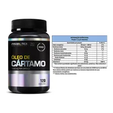 Óleo De Cártamo 1000mg 120 Cápsulas - Probiótica Sabor Sem sabor Foto mini 4