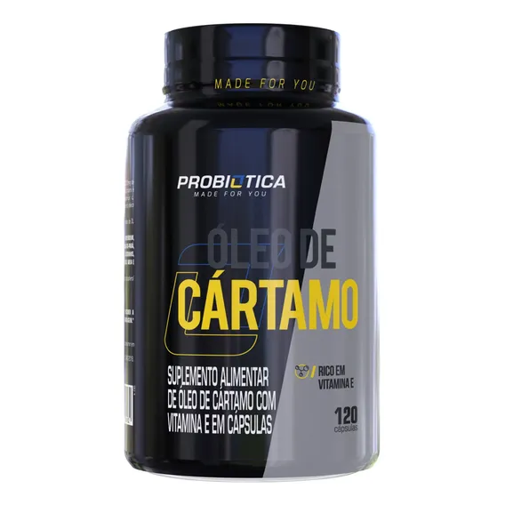 Óleo De Cártamo 1000mg 120 Cápsulas - Probiótica Sabor Sem sabor Foto 1