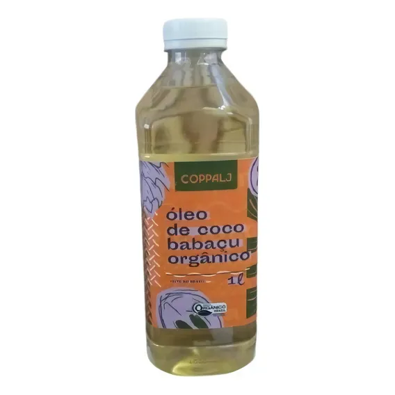 Óleo De Coco Babaçu 1 Litro - 100% Orgânico Foto 1