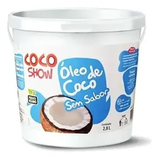 Oleo De Coco Copra Coco-show Sem Sabor Balde 2,8 Litros Foto mini 1