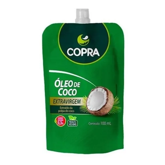 Óleo De Coco Extra Virgem Pouch Sachê 100ml Copra Foto 1