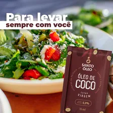 Óleo de Coco Extra Virgem Santo Óleo Sachê 15ml Foto mini 4
