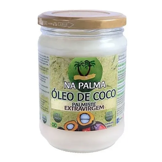 Óleo De Coco Na Palma Extravirgem 500ml 100% Sem Sabor Foto 1