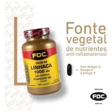 Óleo De Linhaça Dourada 1000mg Fdc Flaxseed Oil C/ Lignanas Foto mini 3