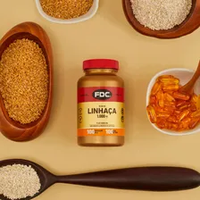 Óleo De Linhaça Dourada 1000mg Fdc Flaxseed Oil C/ Lignanas Foto mini 4