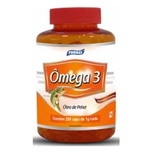 Oleo De Peixe (ômega 3)250 Caps/ 1000mg Promel Foto  mini 1