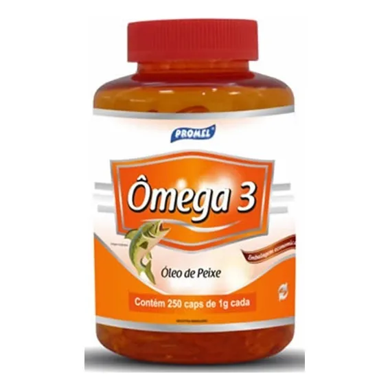 Oleo De Peixe (ômega 3)250 Caps/ 1000mg Promel Foto 1
