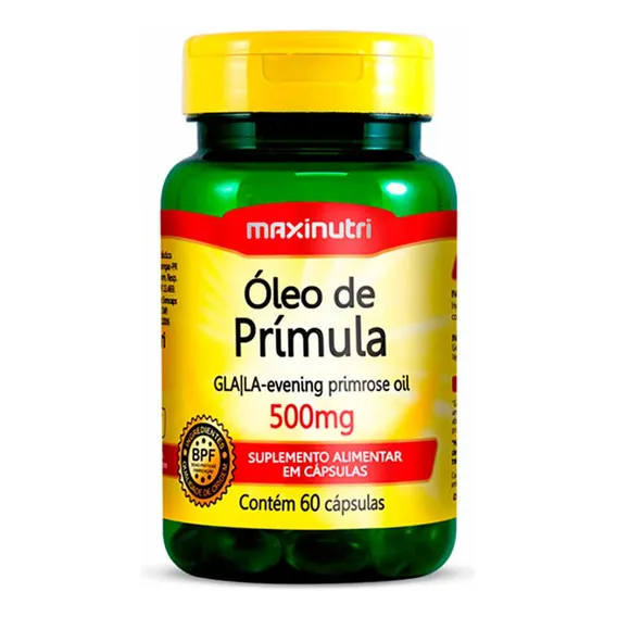 Óleo De Primula 60 Capsulas 500mg Maxinutri Foto 1