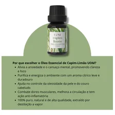 Óleo Essencial Capim Limão Lemongrass 10ml Foto mini  2