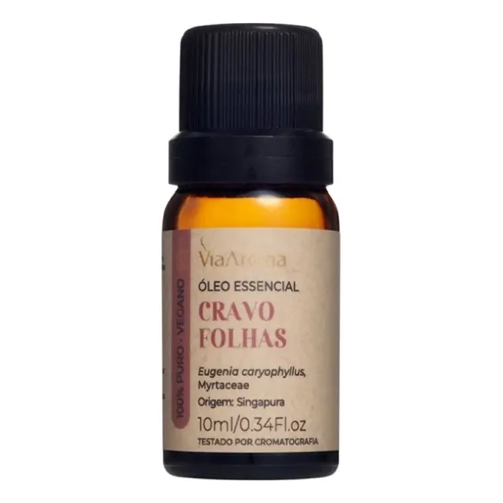 Óleo Essencial Cravo Folhas Via Aroma 10ml Foto 1