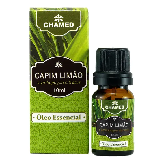 Óleo Essencial De Capim Limão Lemongrass 10ml Puro - Chamed Foto 1