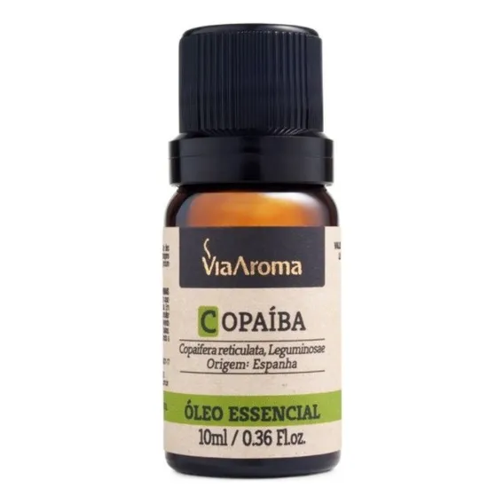 Óleo Essencial De Copaíba 10ml - Via Aroma 100% Puro Foto 1