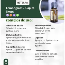 Óleo Essencial Doterra 100% Puro Lemongrass 15ml Capim-limão Foto mini 1