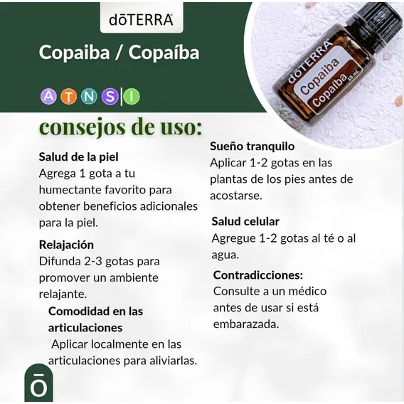 Óleo Essencial Doterra - Copaiba 15ml 100%puro Foto 1