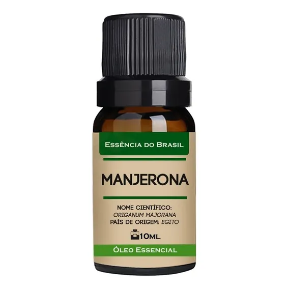 Óleo Essencial Essência Do Brasil Óleo Essencial De Manjerona 10ml Manjerona 10ml Foto 1