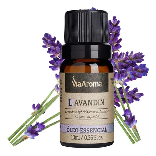 Óleo Essencial Lavandin 10ml 100% Natural Via Aroma Foto 1