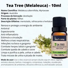 Óleo Essencial Melaleuca Tea Tree 10ml Via Aroma Natural Foto mini 2
