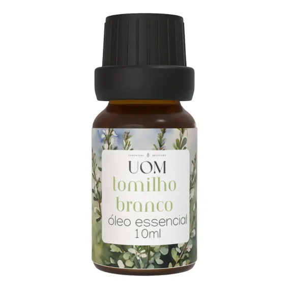 Óleo Essencial Tomilho Branco Uom 10ml 100% Puro Foto 1