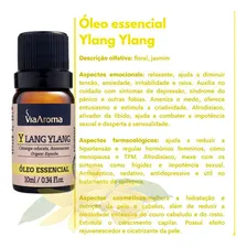 Óleo Essencial Ylang Ylang 10ml 100% Puro Via Aroma Foto mini 2