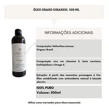 Oléo Girassol 500ml Laszlo Massagem Extra Virgem Graxo Puro Foto  mini 1