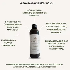 Oléo Girassol 500ml Laszlo Massagem Extra Virgem Graxo Puro Foto mini  3