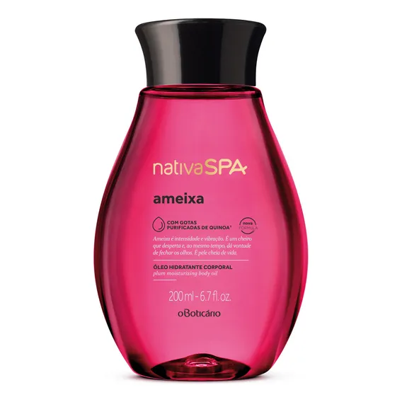 Óleo Hidratante Nativa Spa Ameixa 200ml Boticário Foto 1