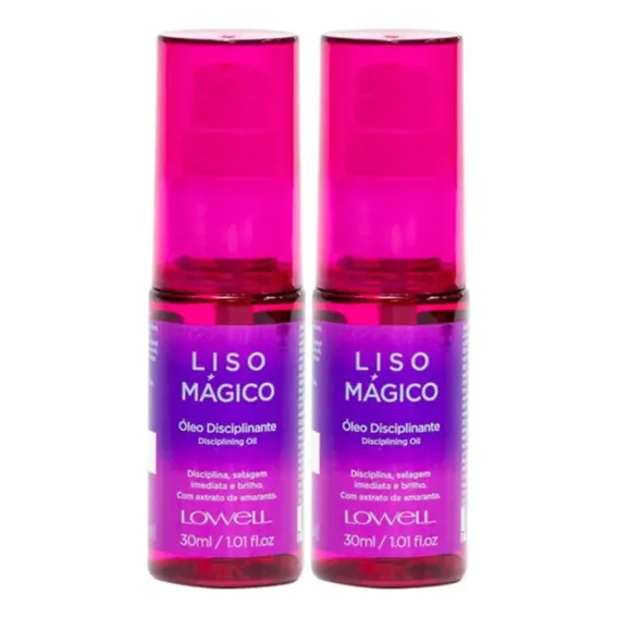 Oleo Liso Magico Lowell Keeping Liss 30ml Conjunto 2unidades Foto 1